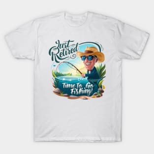 Funny Retirement Design - Just Retired T-Shirt